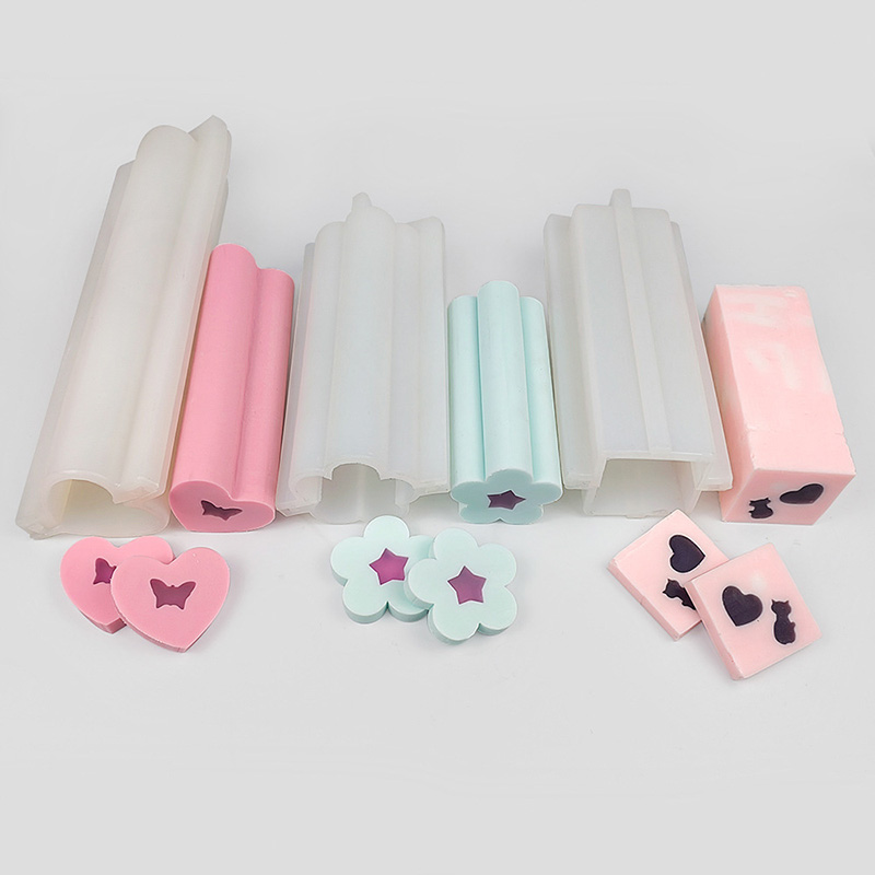 Soap Making Youtube - Heart Silicone Soap Mold, Large Column