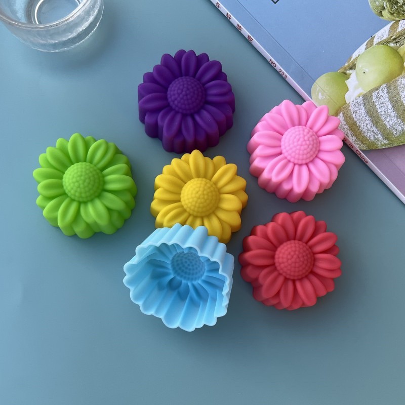 Soap Making Gloves - 6 Pcs Set Non-Stick Flower Designs