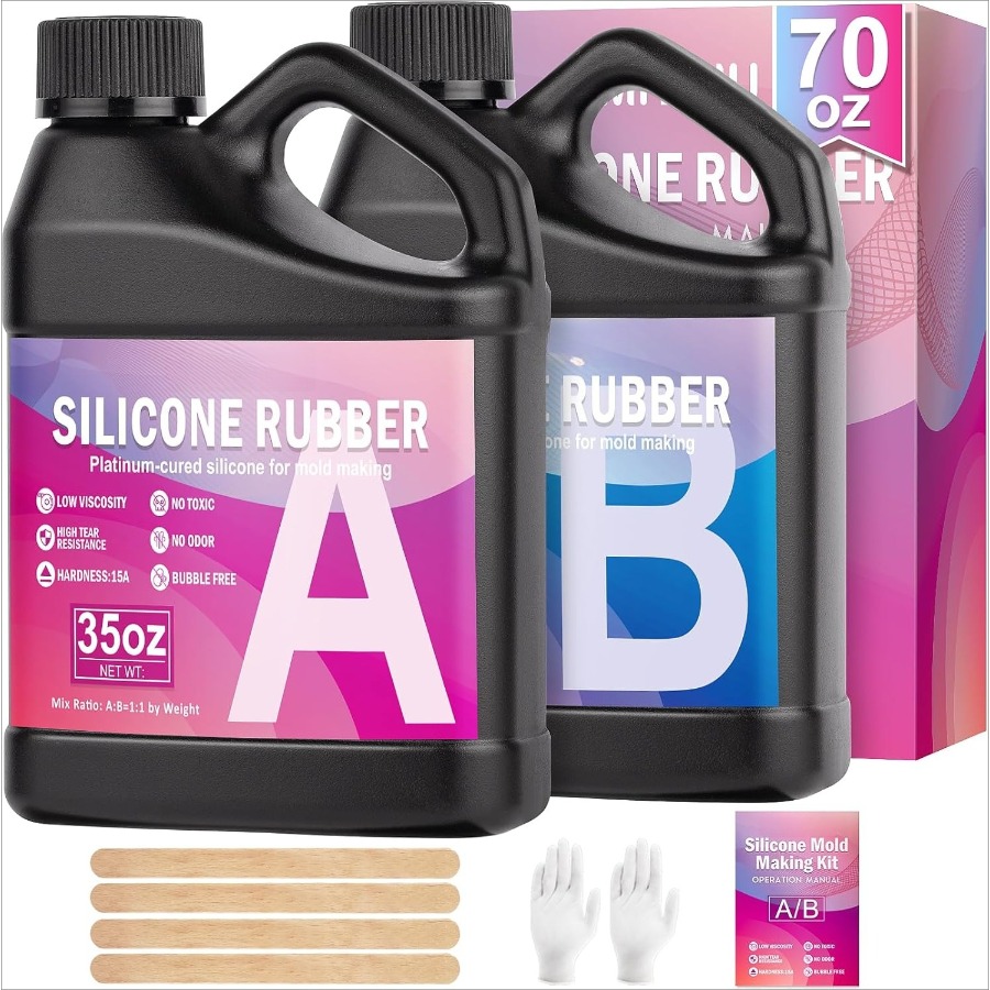 Soap Making Gloves - Silicone Mold Making Kit, 38.8oz 15A
