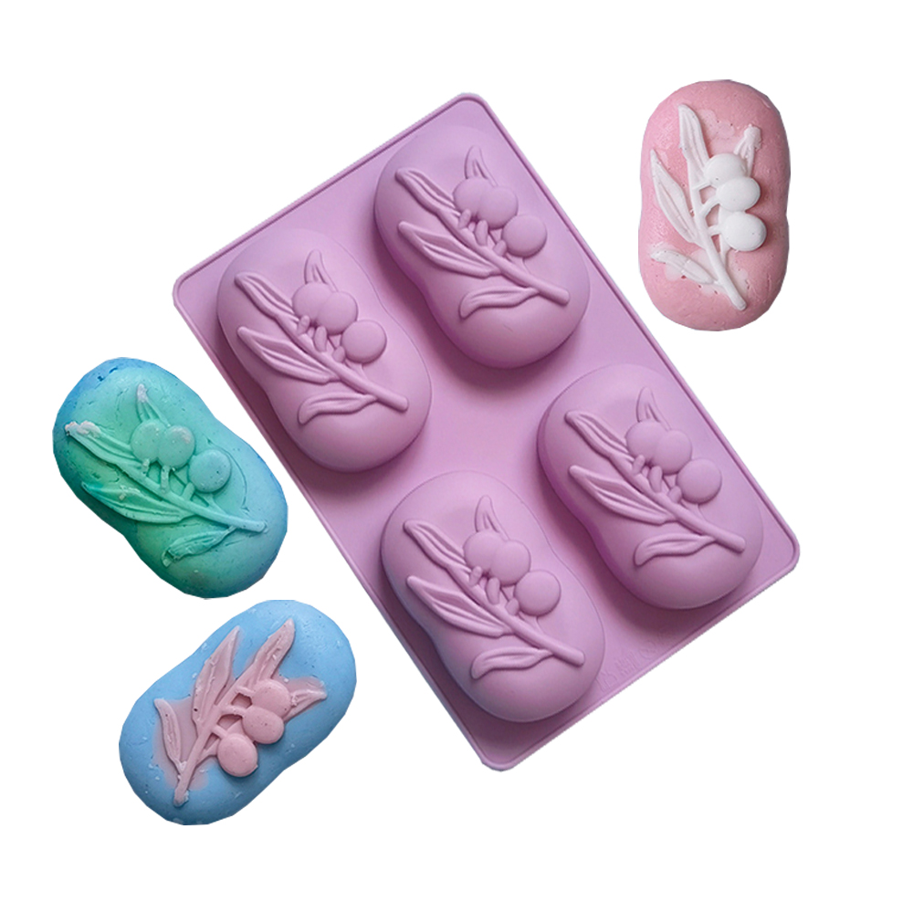 4 Cavities Oval Olive Tree Sil - Soap Making Kit For Beginners ulasan dan harga