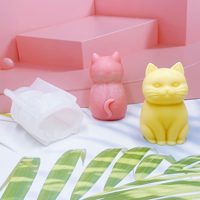 3D Fat Cat  Animal Silicone Ca - Soap Making Animal Fat ulasan dan harga
