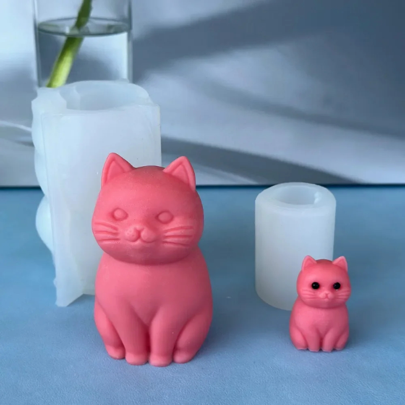 3D Fat Cat  Animal Silicone Ca - Soap Making Animal Fat ulasan dan harga