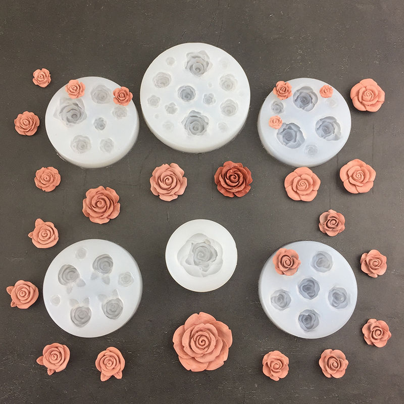 3D Rose Flower Shape Leaf Sili - Soap Making Gloves ulasan dan harga