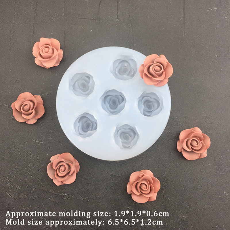 3D Rose Flower Shape Leaf Sili - Soap Making Gloves ulasan dan harga