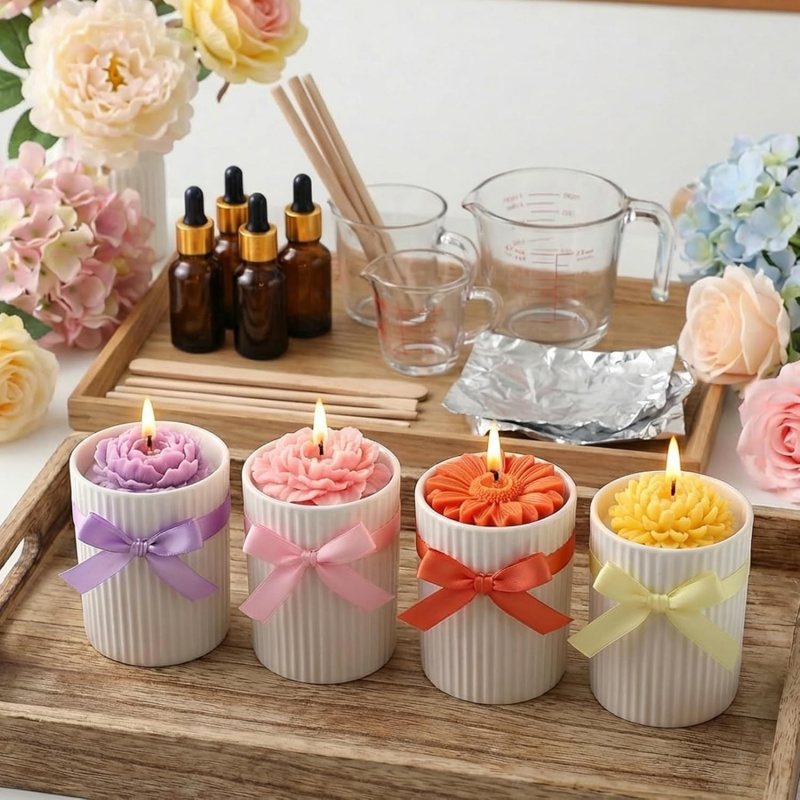 6 Hole 3D Floral Silicone Mold - Soap Making Kit Amazon ulasan dan harga