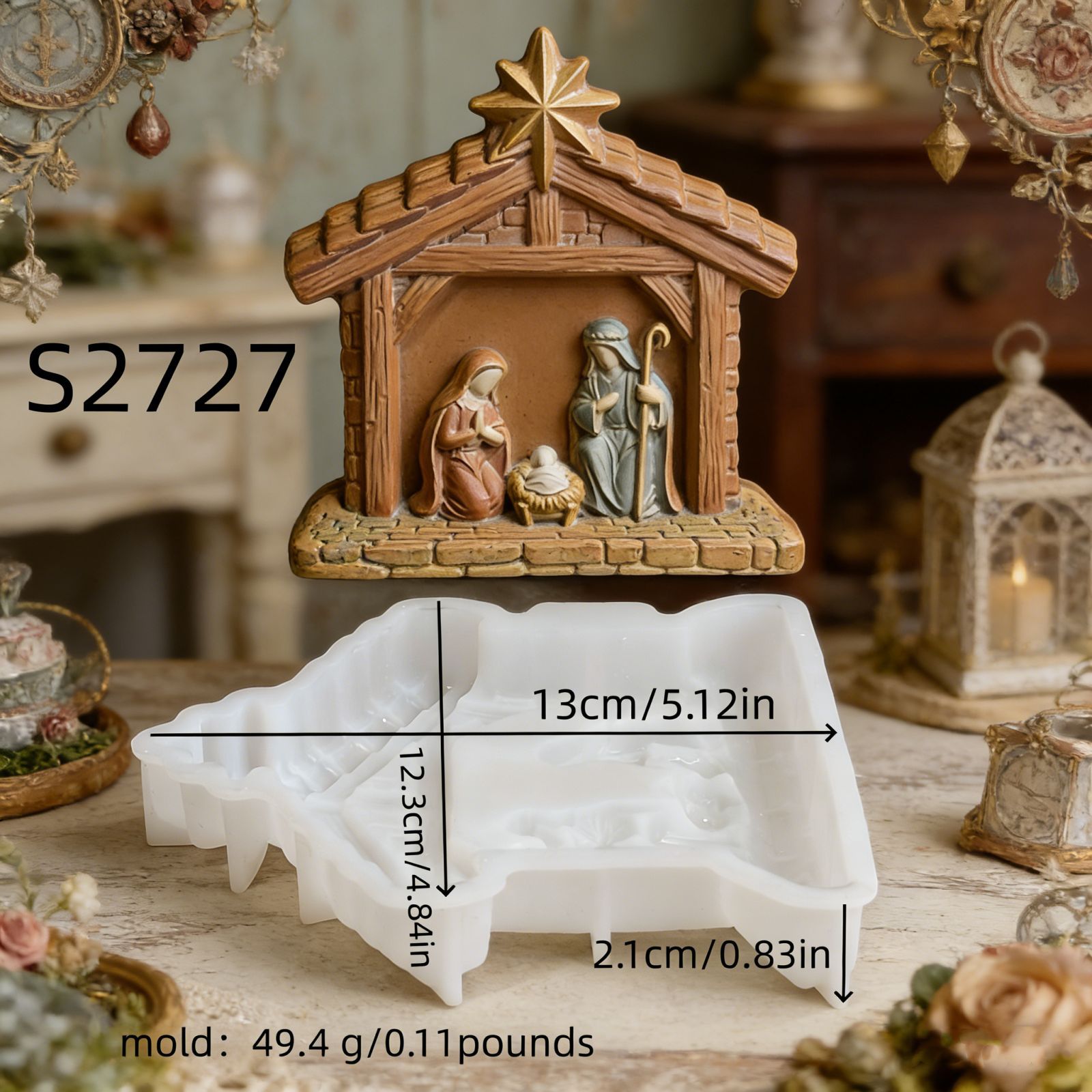 Candle Mold Nativity Scene Sil - Soap Making Recipes ulasan dan harga