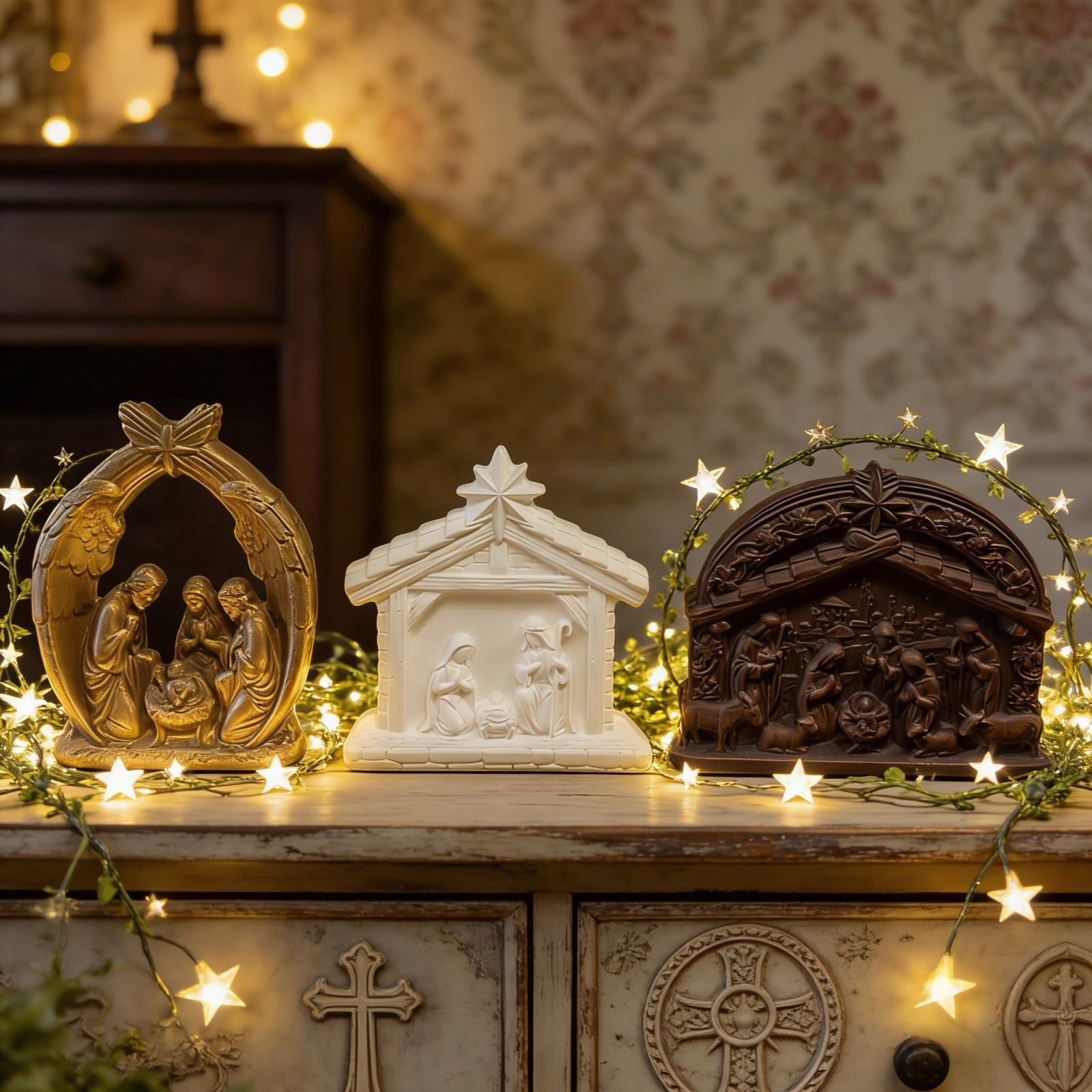 Candle Mold Nativity Scene Sil - Soap Making Recipes ulasan dan harga