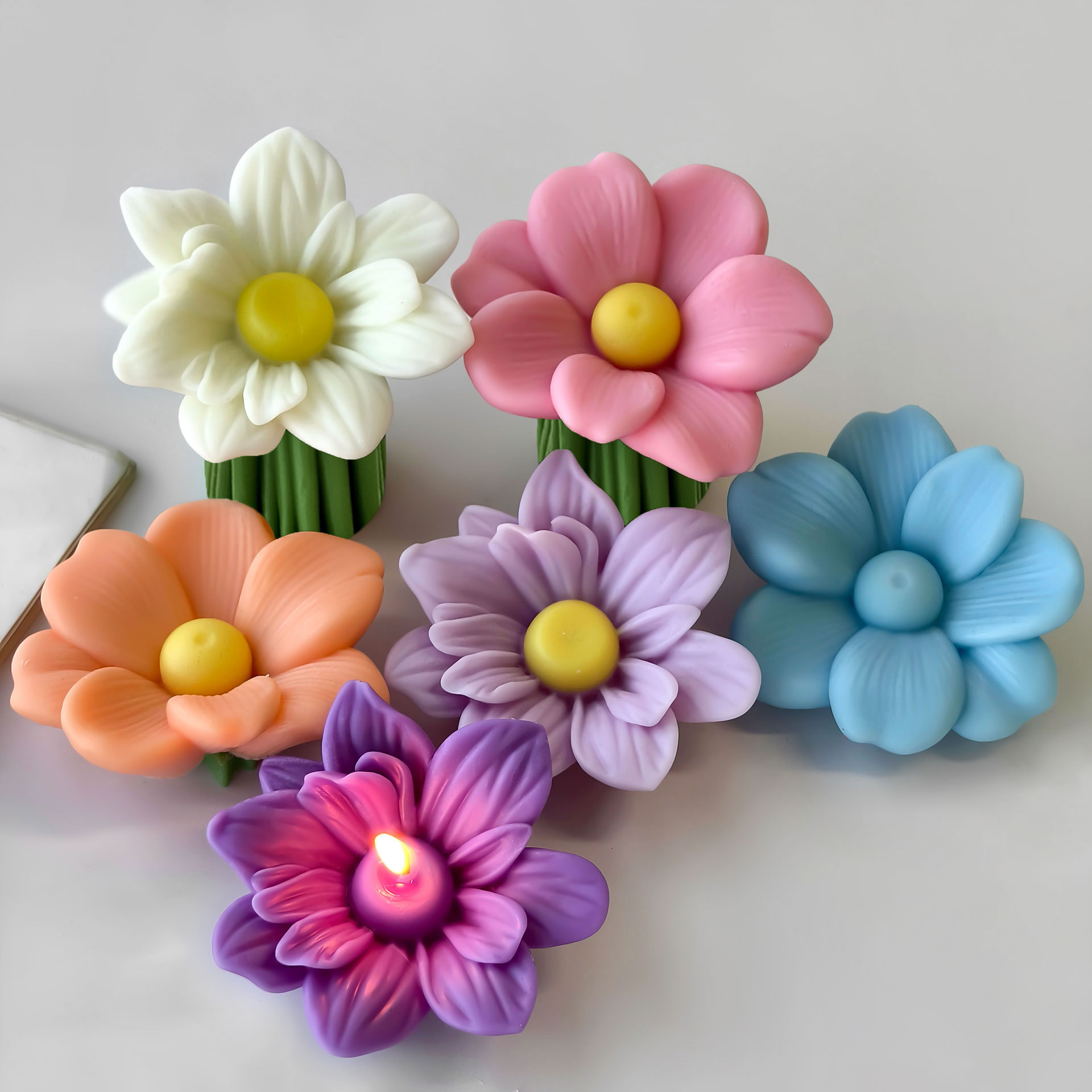 DIY Flowers Aroma Candle Silic - Soap Making Essentials ulasan dan harga