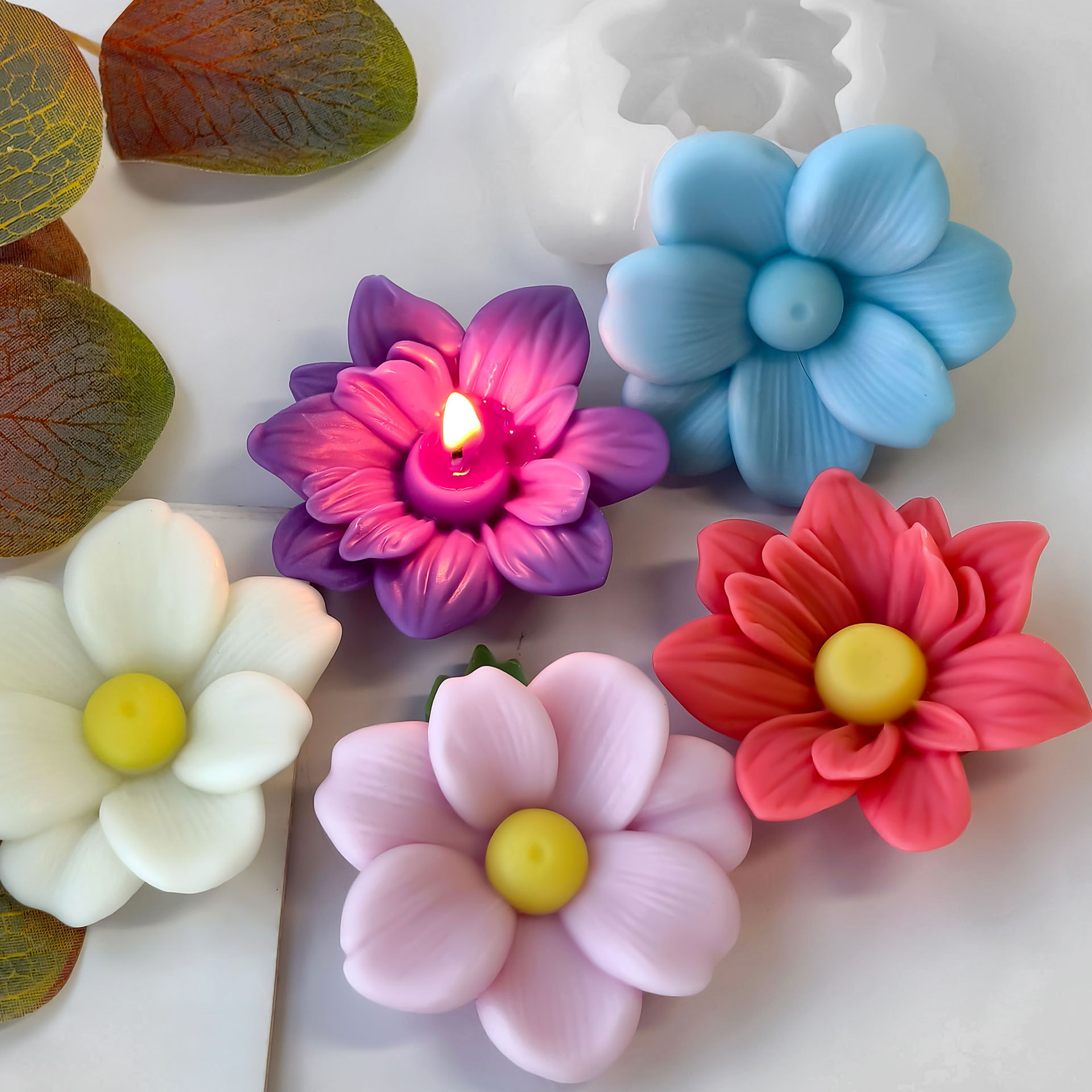DIY Flowers Aroma Candle Silic - Soap Making Essentials ulasan dan harga