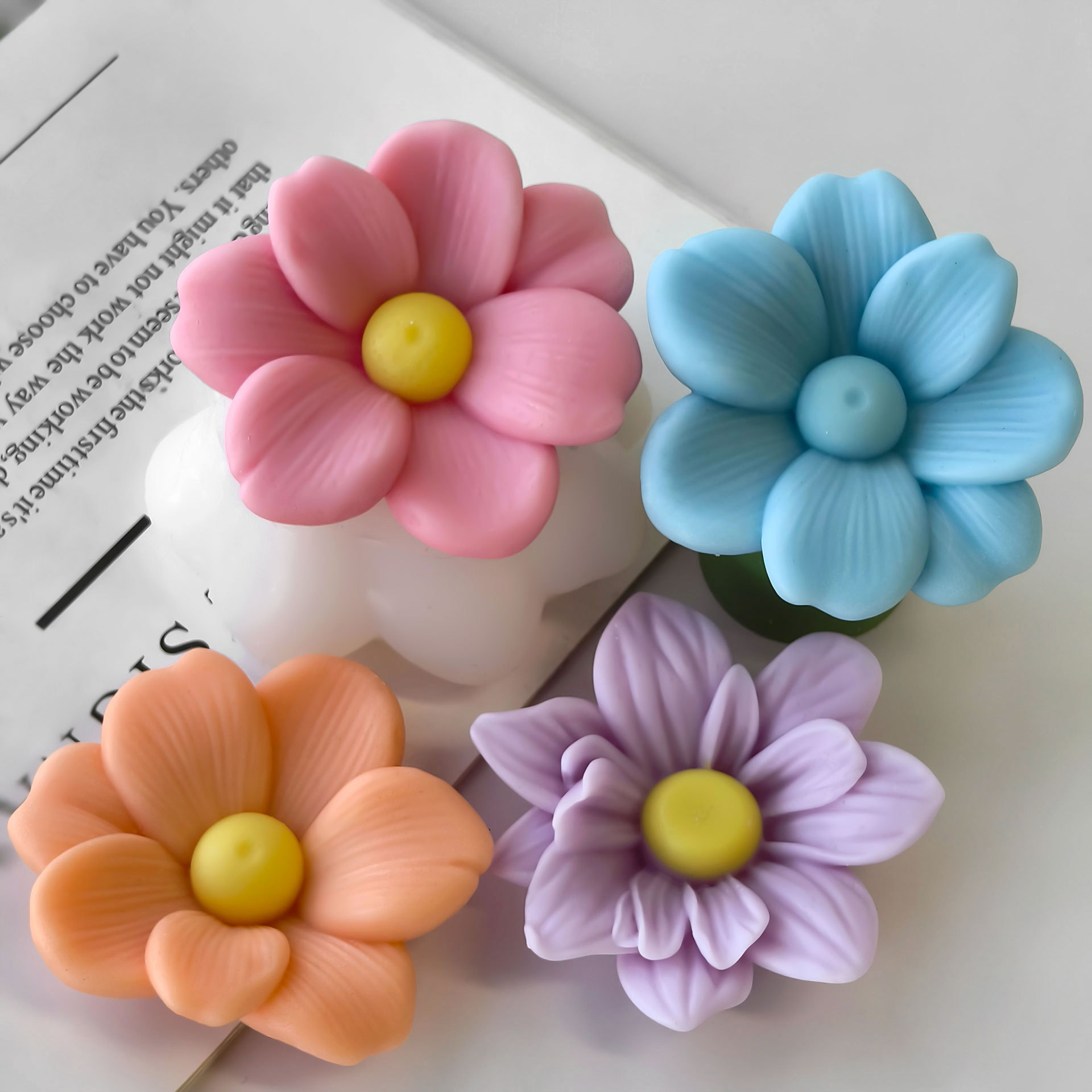 DIY Flowers Aroma Candle Silic - Soap Making Essentials ulasan dan harga