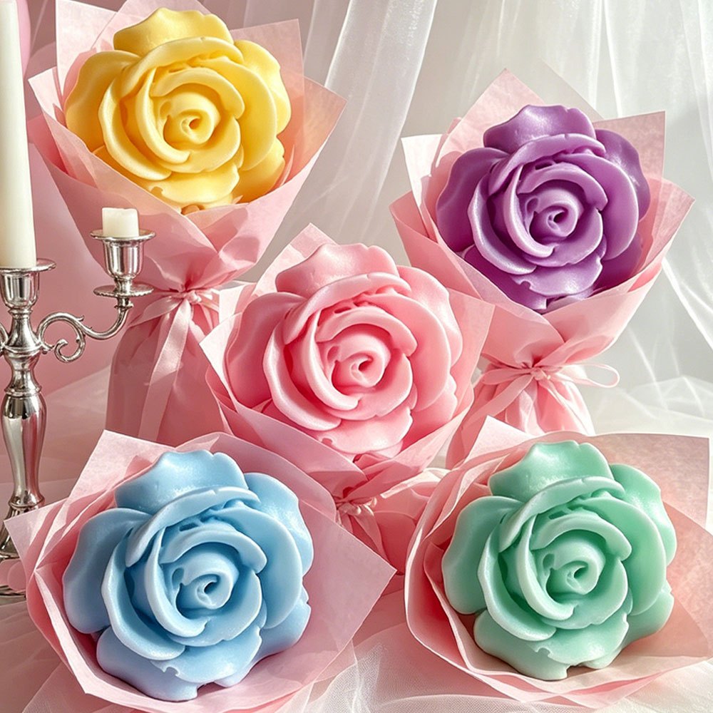 3pcs 3D Rose Flower Silicone M - Soap Making Kit Amazon ulasan dan harga