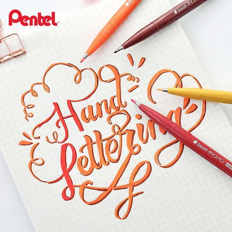 Japan Pentel Touch Brush Sign  - Pentel Pen Sign Pen ulasan dan harga