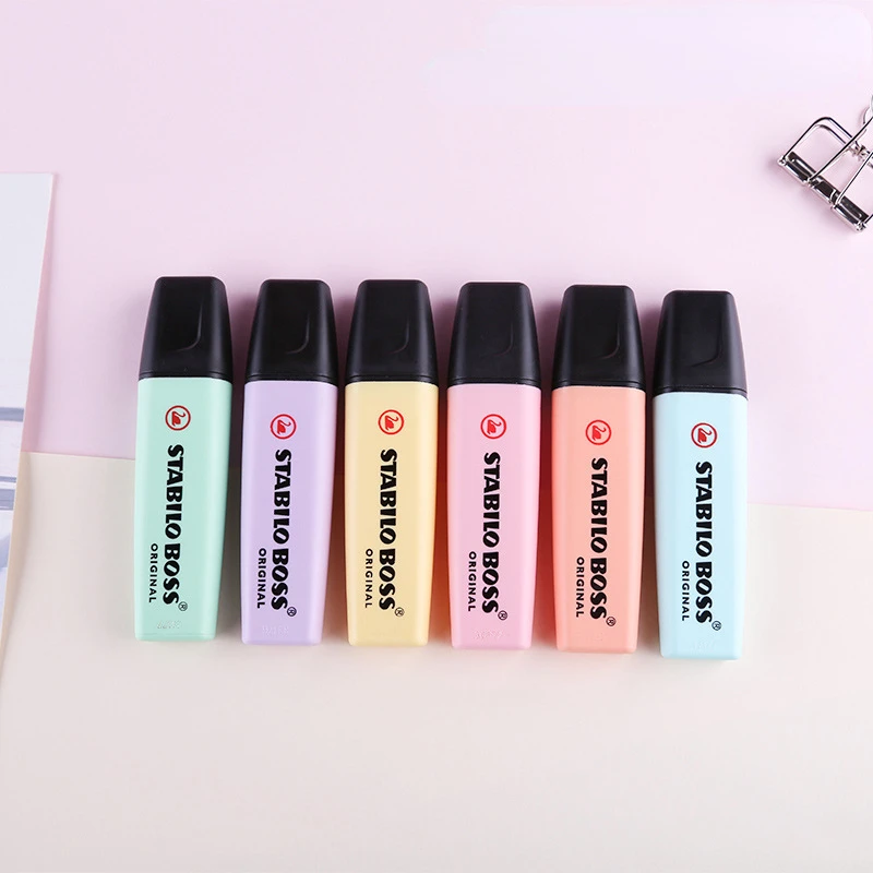 6 Colors STABILO BOSS Macaron  - Stabilo Marker Boss ulasan dan harga