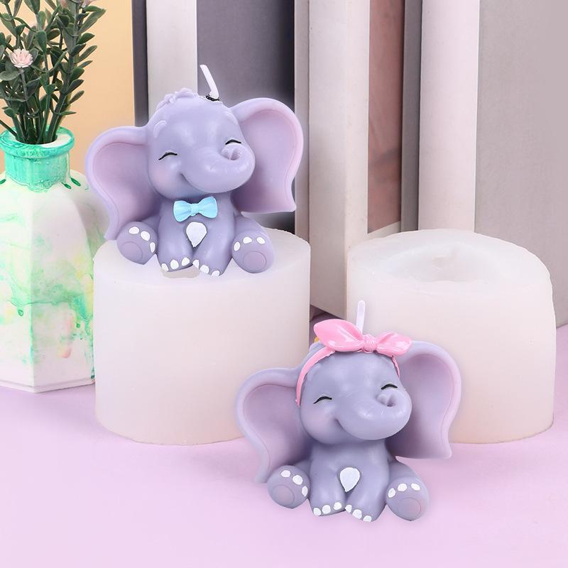 Cute 3D Elephant Silicone Cand - Soap Making Gloves ulasan dan harga