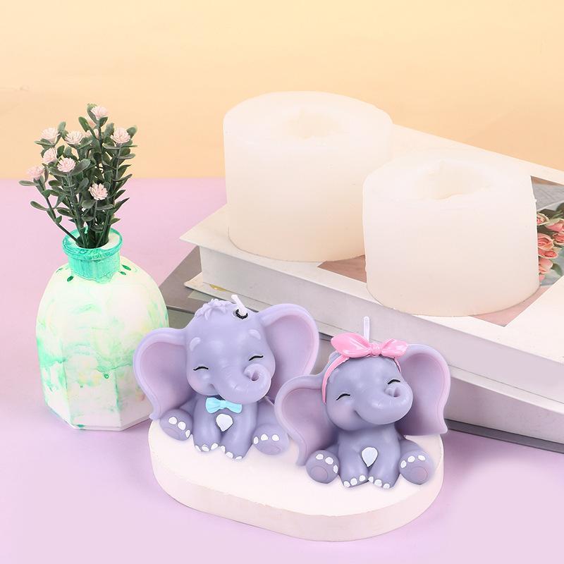 Cute 3D Elephant Silicone Cand - Soap Making Gloves ulasan dan harga