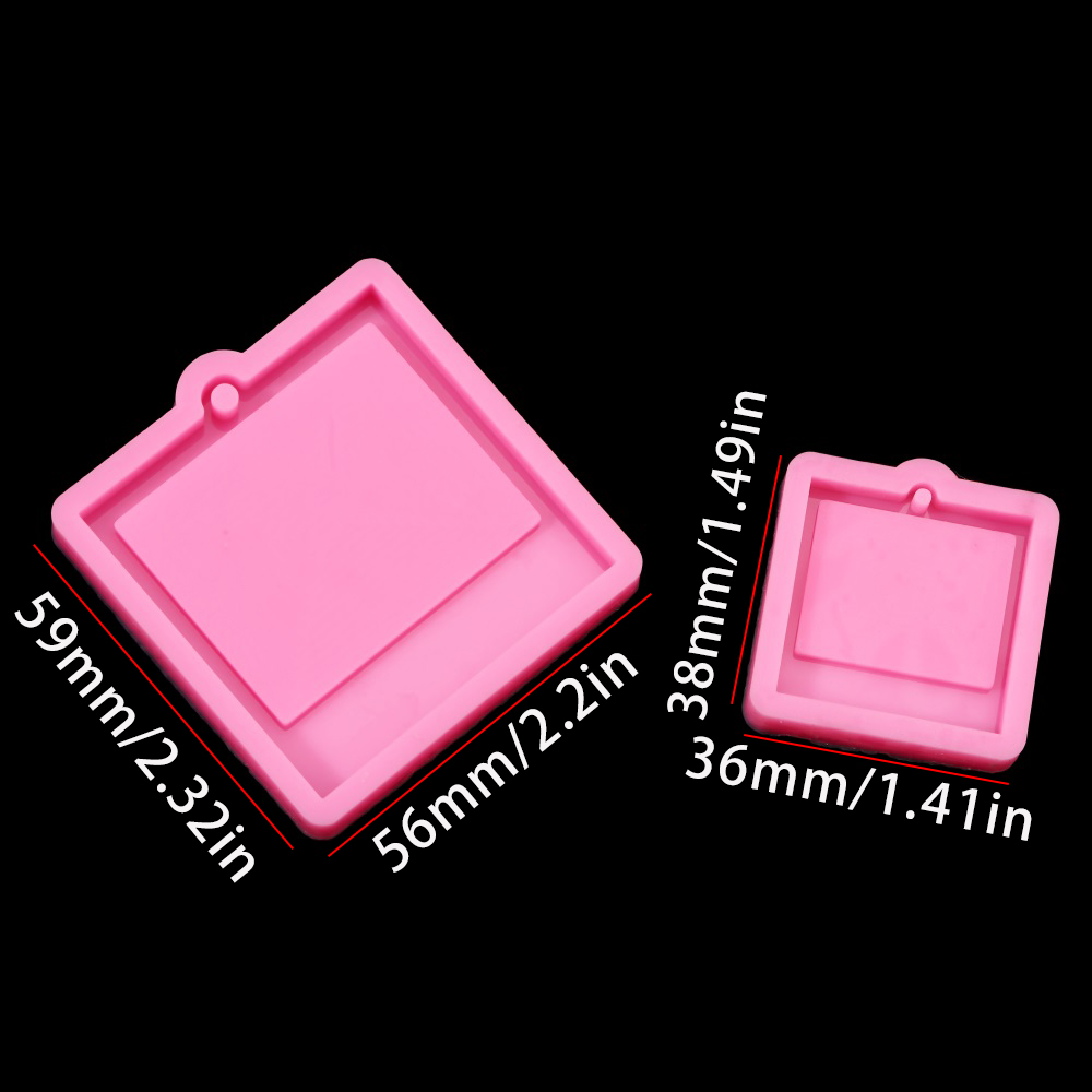 Photo Frame Epoxy Resin Keycha - Soap Making Gloves ulasan dan harga