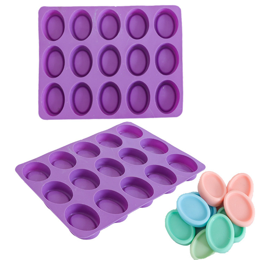 Silicone Oval Soap Molds 15cup - Soap Making Kit For Beginners ulasan dan harga