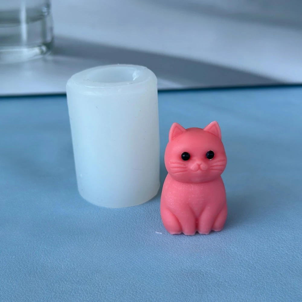 3D fat cat  Animal Silicone Ca - Soap Making Animal Fat ulasan dan harga