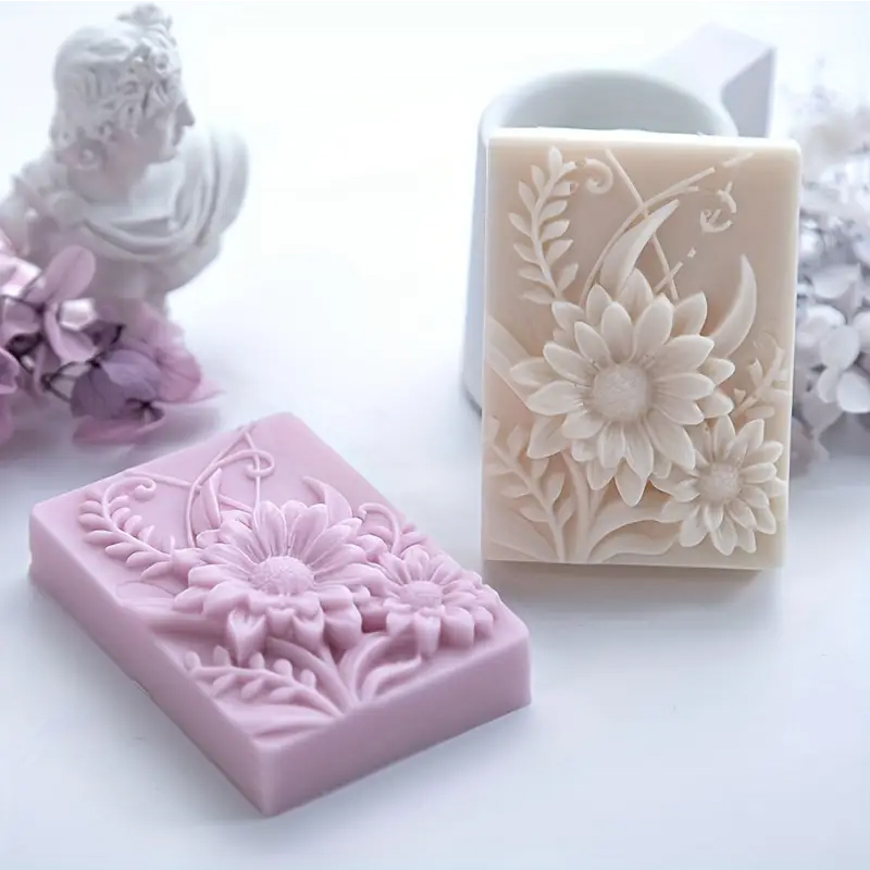 3D Flower Square Soap Silicone - Soap Making Kit For Beginners ulasan dan harga