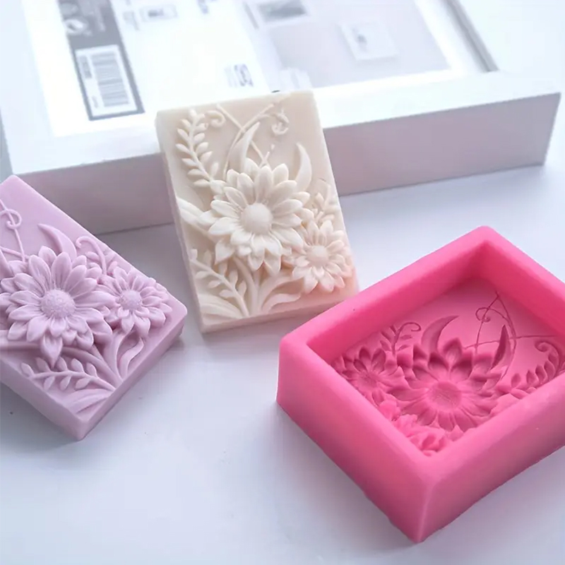 3D Flower Square Soap Silicone - Soap Making Kit For Beginners ulasan dan harga