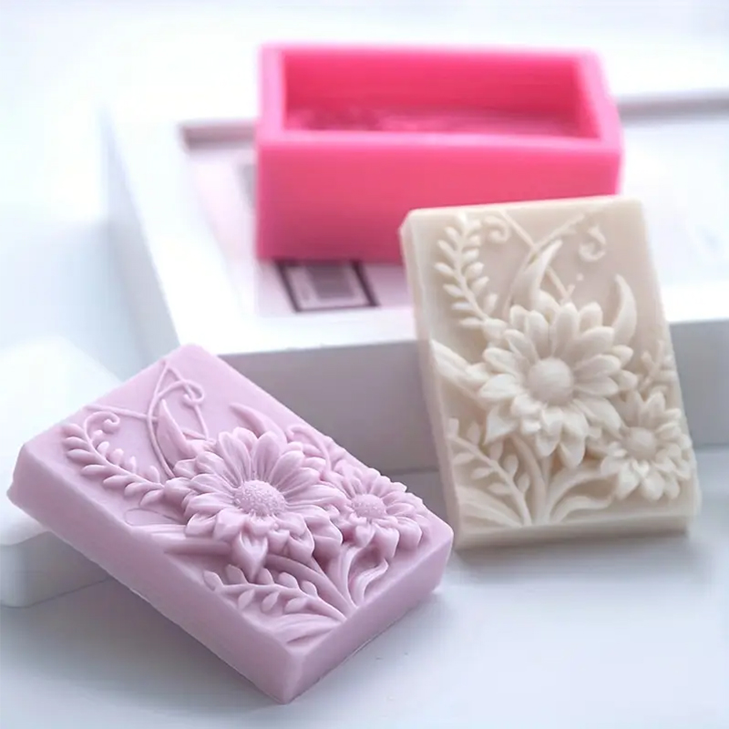 3D Flower Square Soap Silicone - Soap Making Kit For Beginners ulasan dan harga