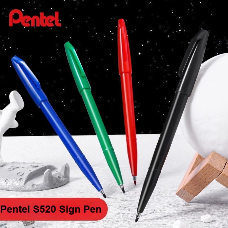 1/3/12PC Pentel S520 Sign Pen  - Pentel Pen Sign Pen ulasan dan harga