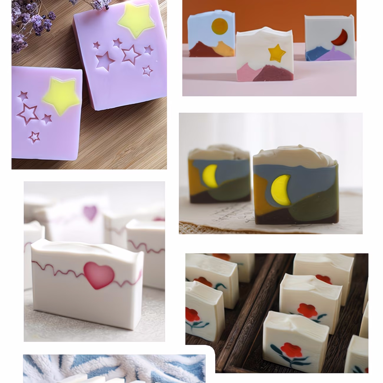 Silicone Tube Mold Star Heart  - Soap Making Youtube ulasan dan harga