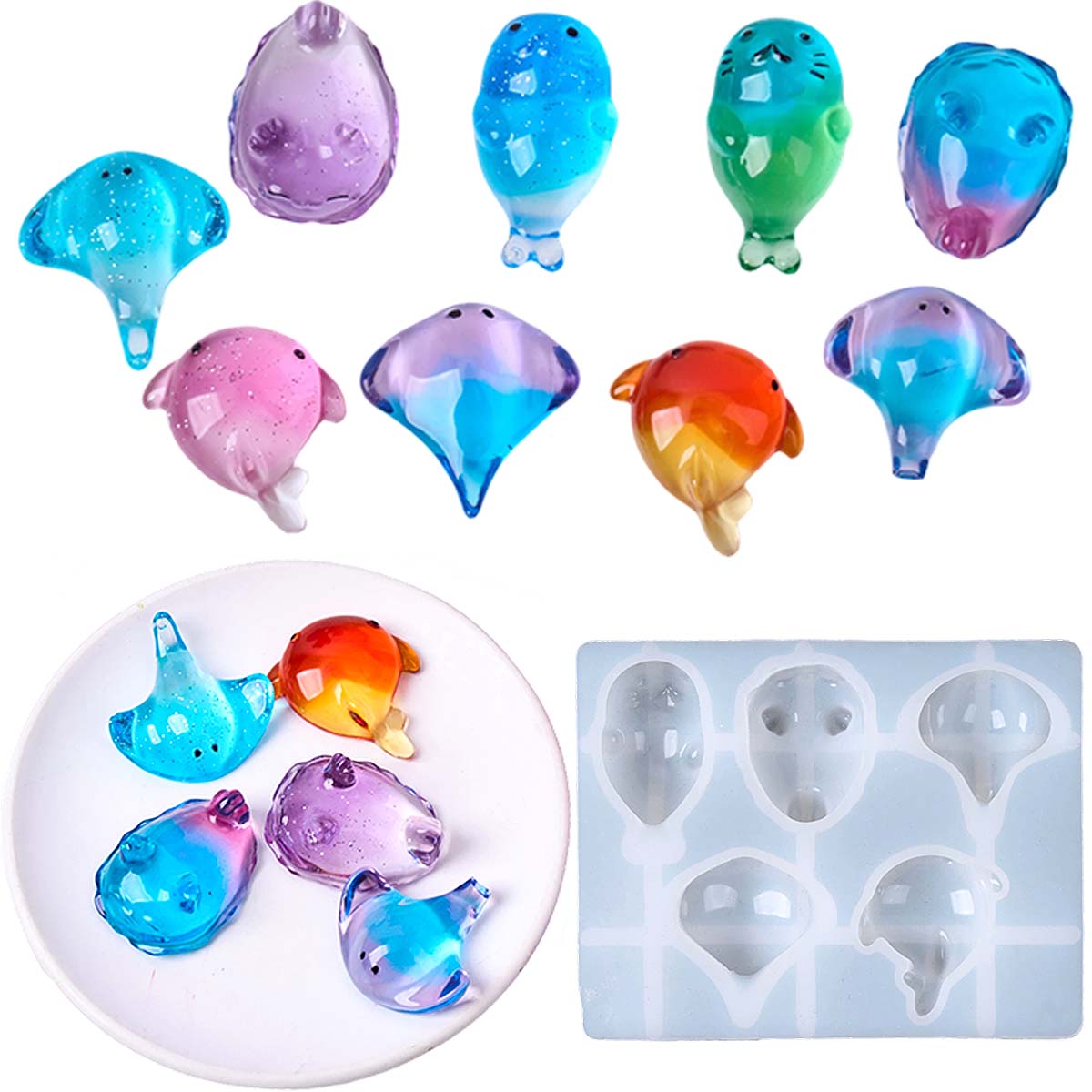 3D Healing Kawaii Manta Ray Wh - Soap Making Gloves ulasan dan harga