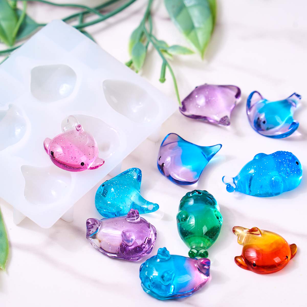 3D Healing Kawaii Manta Ray Wh - Soap Making Gloves ulasan dan harga