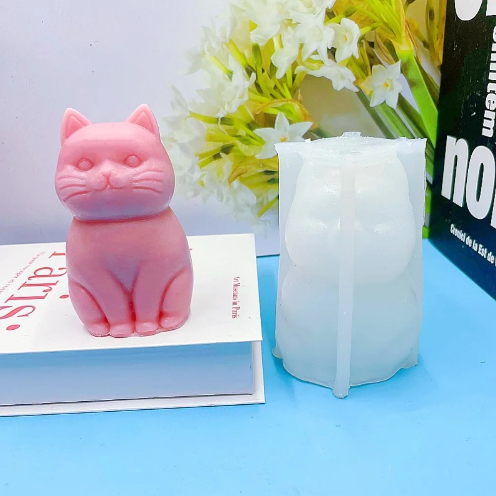 3D fat cat  Animal Silicone Ca - Soap Making Animal Fat ulasan dan harga