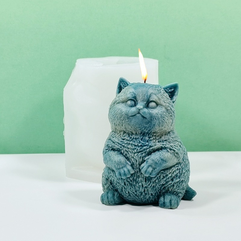 DIY Standing Fat Cat Silicone  - Soap Making Animal Fat ulasan dan harga
