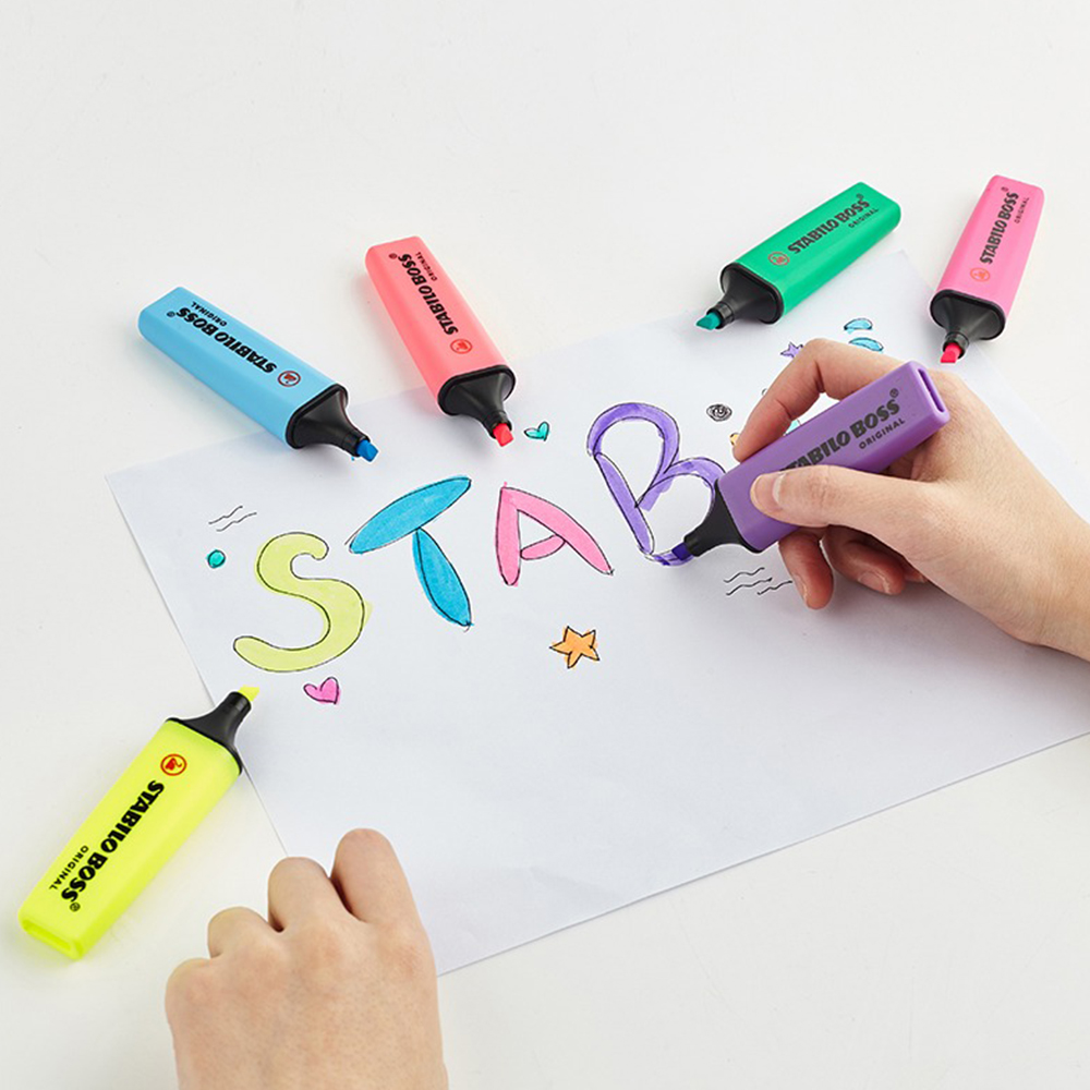 1pcs German Stabilo Highlighte - Stabilo Marker Boss ulasan dan harga