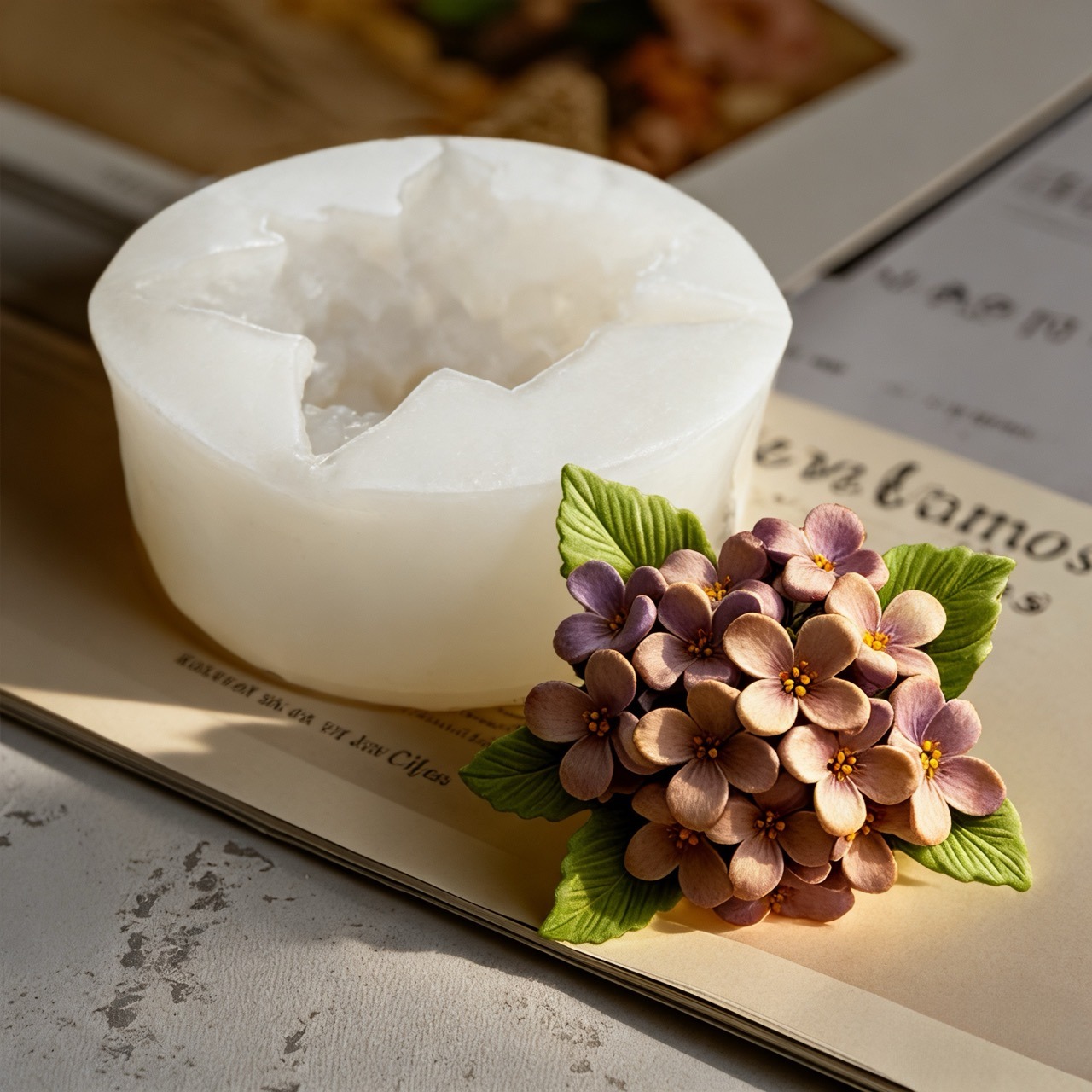 2-Piece 3D Rose and Lilac Sili - Soap Making Recipes ulasan dan harga