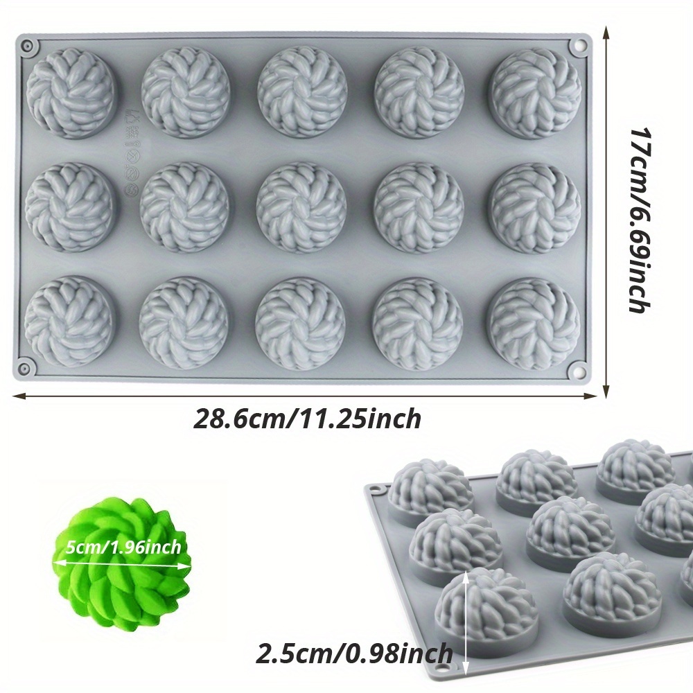 1Pc Cake Mold Santa Ana Floral - Soap Making Raw Material ulasan dan harga