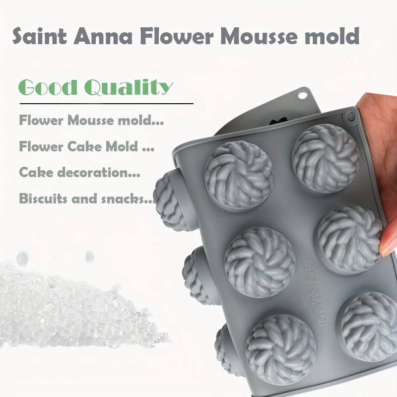 1Pc Cake Mold Santa Ana Floral - Soap Making Raw Material ulasan dan harga