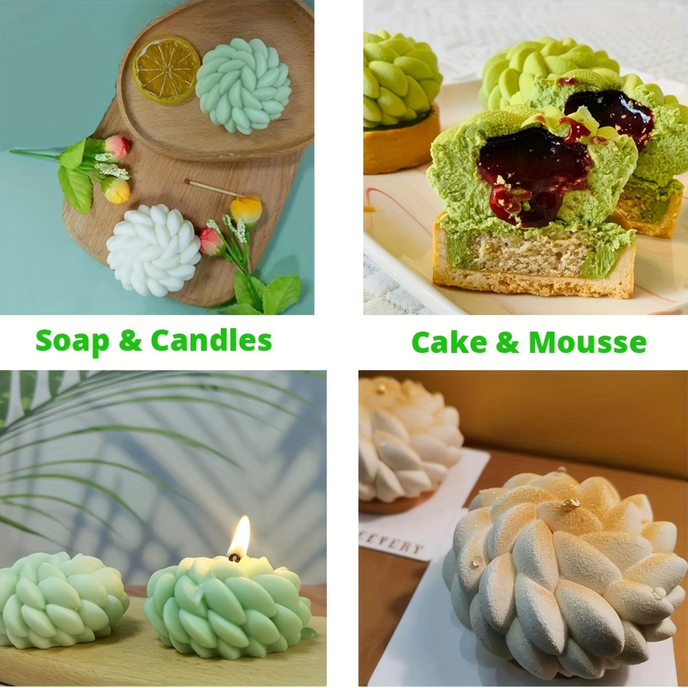 1Pc Cake Mold Santa Ana Floral - Soap Making Raw Material ulasan dan harga