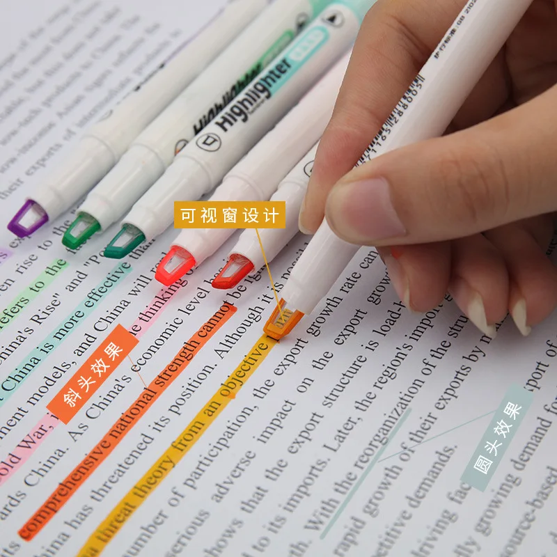 6 Colors/Set Unique Window Tip - Stabilo Marker Boss ulasan dan harga