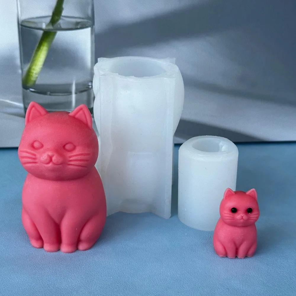 3D fat cat  Animal Silicone Ca - Soap Making Animal Fat ulasan dan harga