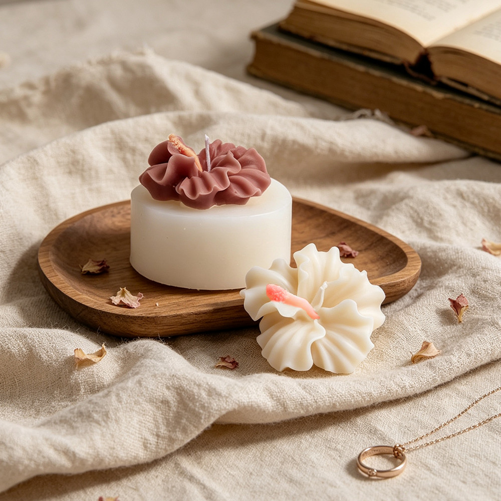 2pcs Hibiscus Flower Candle Mo - Soap Making Kit Amazon ulasan dan harga